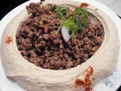 Chickpeas With Meat And Pine Nut