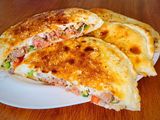 Hawawshi with roumi cheese