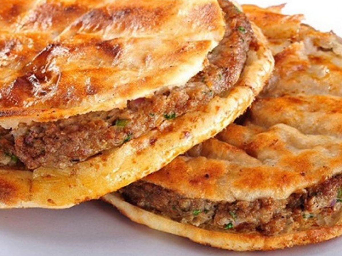 sausage Hawawshi sandwich