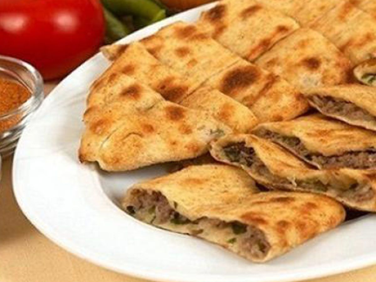 cheese sausage Hawawshi sandwich