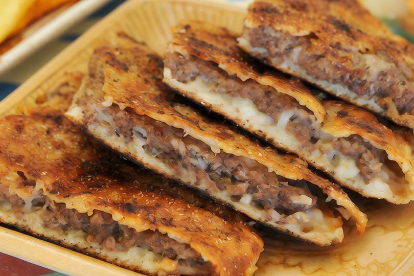 Meat Hawawshi + Mozzarella