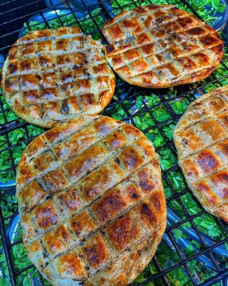 Hawawshi Loaf On Charcoal