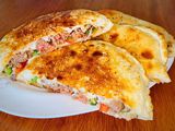 Hawawshi With Cheddar Cheese