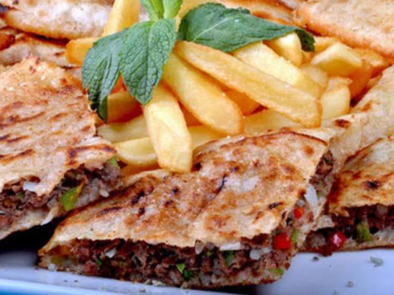 Oriental Sausage With Pastrami And Cheese Hawawshi