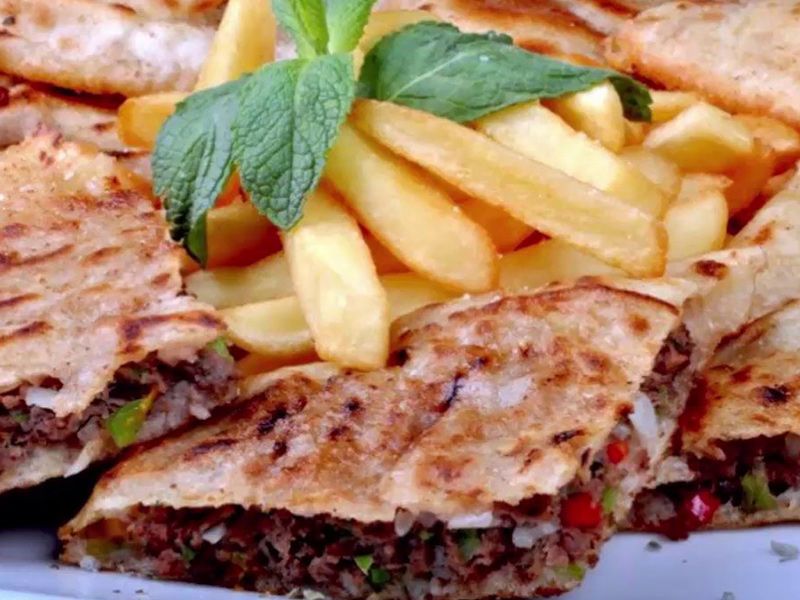 Baladi Meat With Mozzarella Cheese Hawawshi