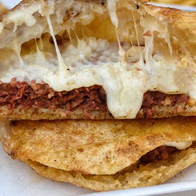 Mozzarella Hawawshi Sandwich