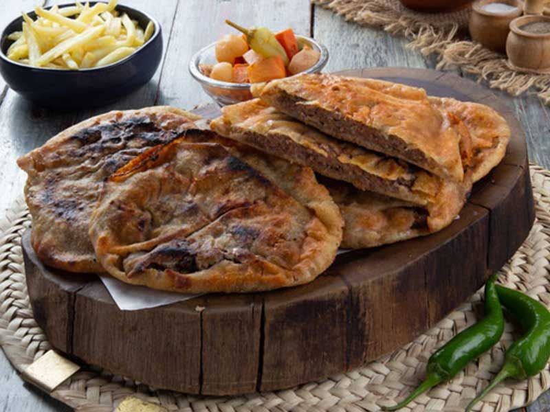 Special Hawawshi With Mozzarella Cheese