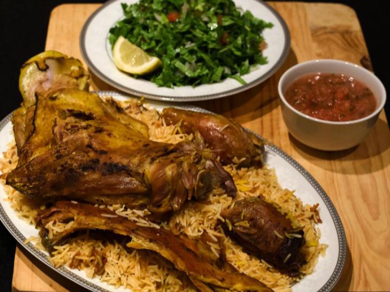 Whole Lamb Mandi With Rice