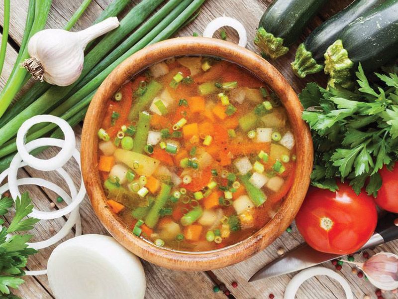 Mixed vegetable soup