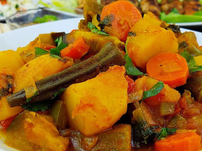 Plain Mixed Vegetables With Meat