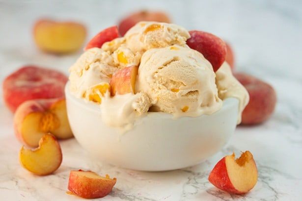 Peach With Ice Cream Box