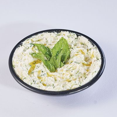 Cucumber and mint cheese