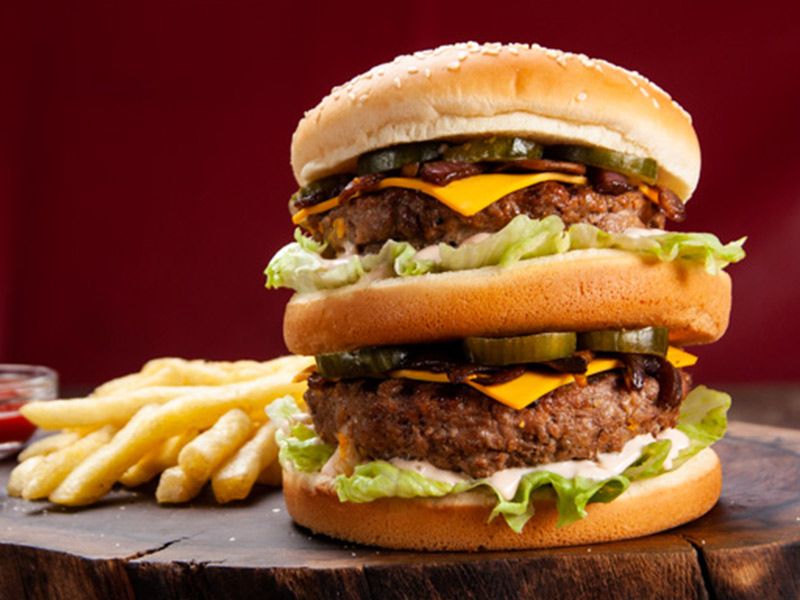 Double Cheese Burger Sandwich