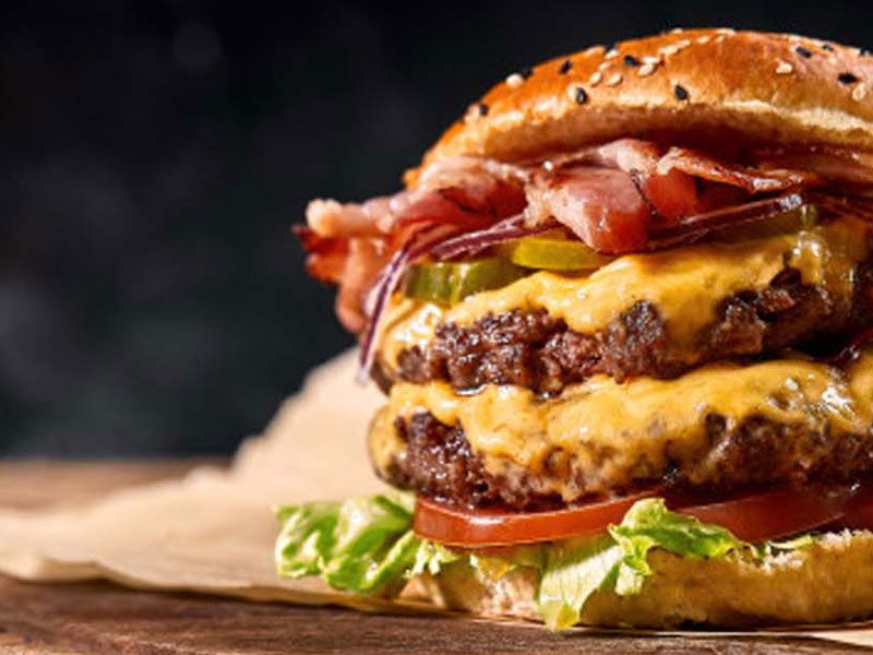 Double Beef Burger Sandwich