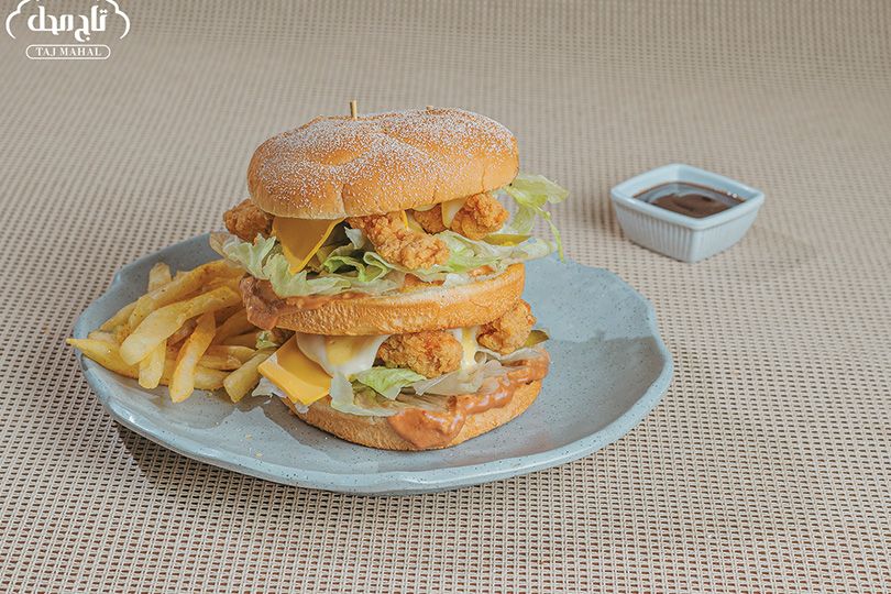 Double Chicken Cheese Burger