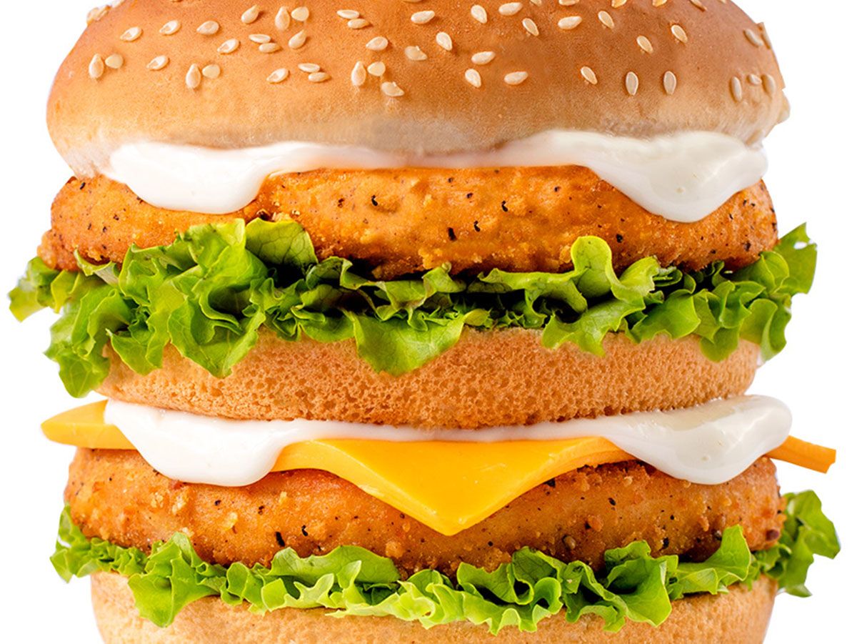 Double Chicken Burger Sandwich