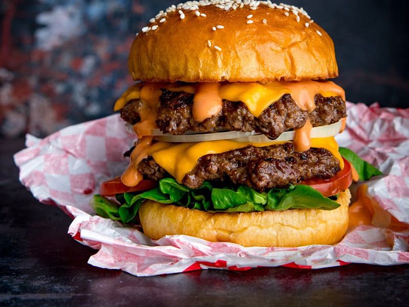 Double Cheese Burger Sandwich