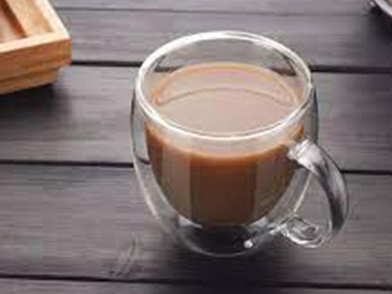 Double coffee with milk