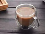Double coffee with milk