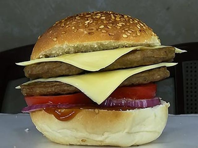 Double Kids Cheese Burger Sandwich
