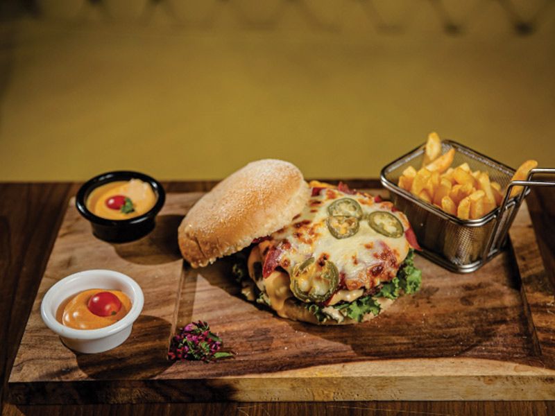 Dipping Burger