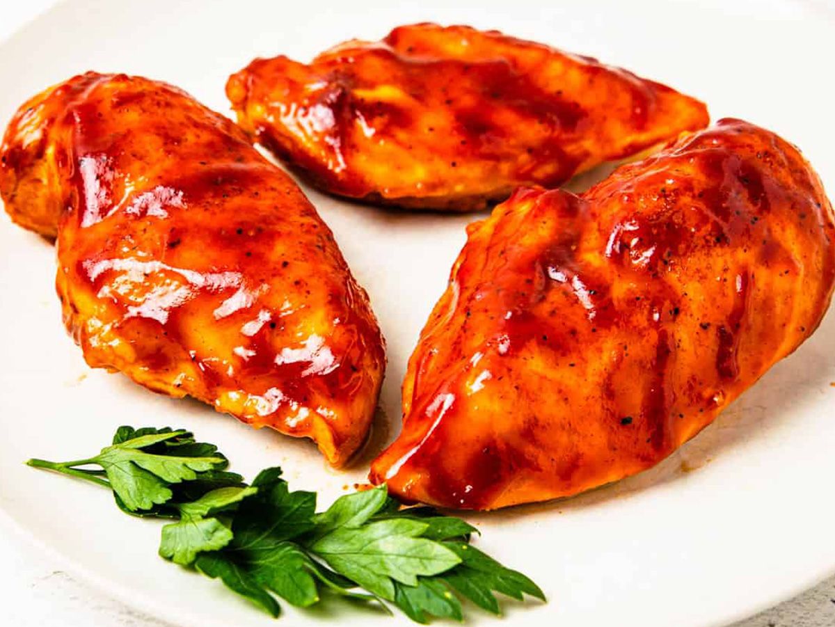 Chicken with BBQ sauce