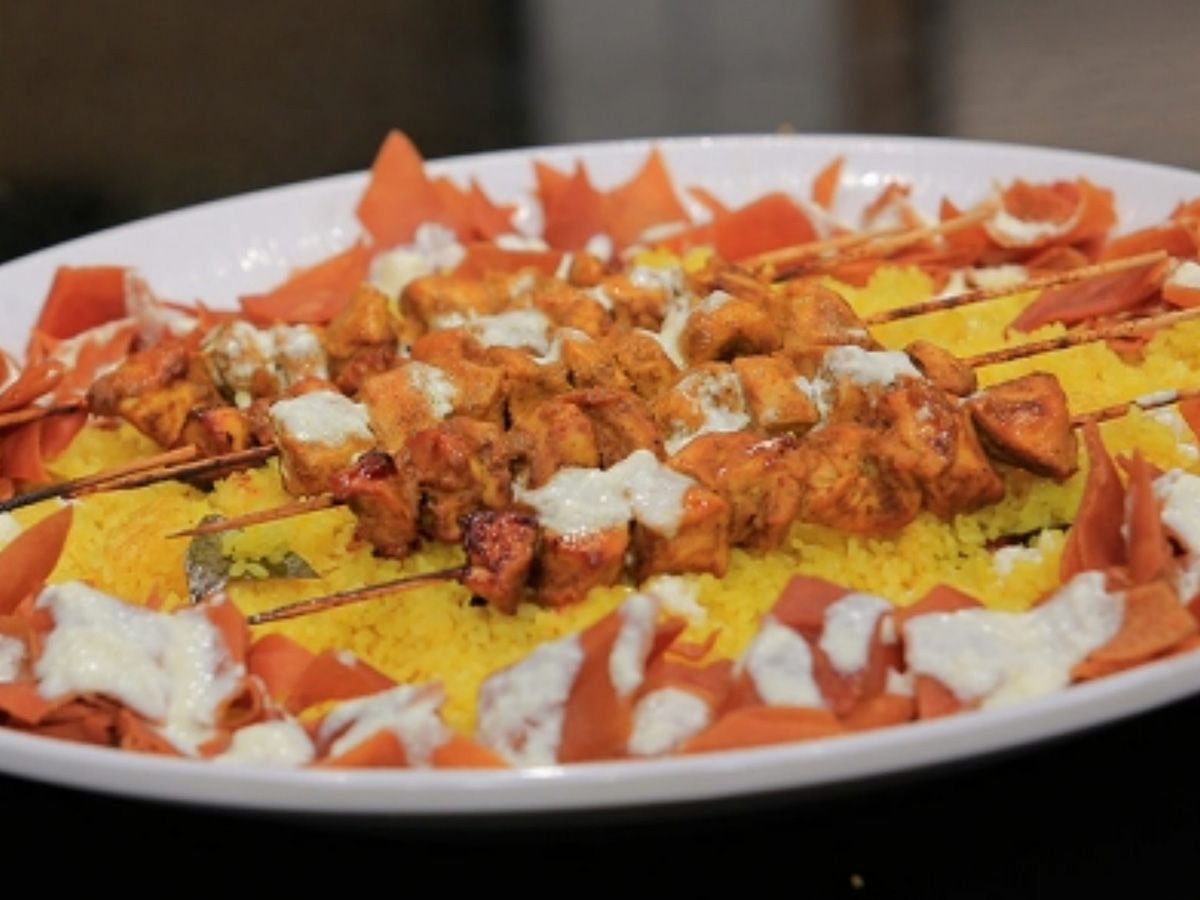 Chicken Shish Or Shawaya Or Boneless With Basmati Rice