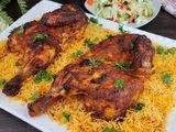 Half Chicken Shish With Basmati Rice