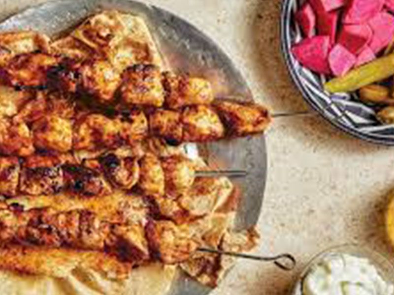 Charcoal Grilled Shish Chicken