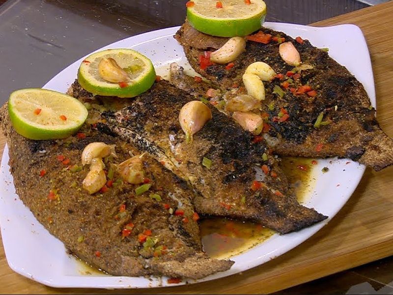 Charcoal Grilled Dennis Fish