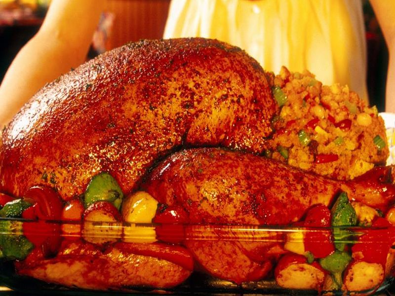Whole Turkey With Rice