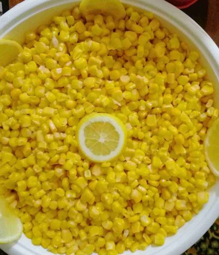 Sweet Corn With Lemon Sauce