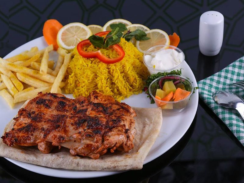 1/4 Grilled Chicken With Rice