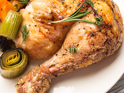 Quarter Grilled Chicken Thighs