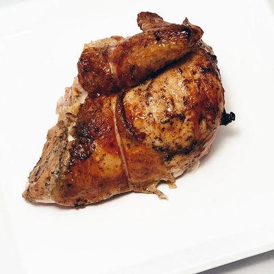 Quarter chicken breast with salads