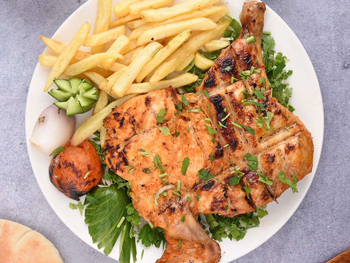 Quarter Syrian grill chicken thigh meal