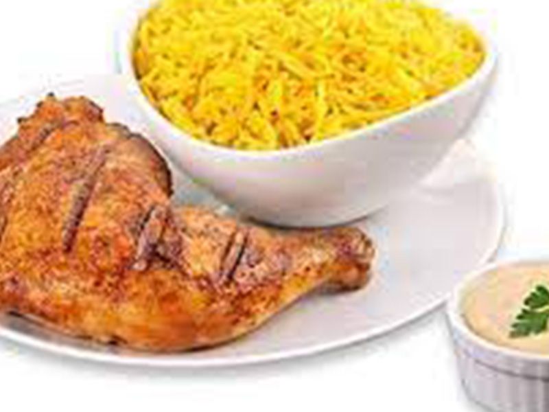 1/4 Grilled Chicken Meal