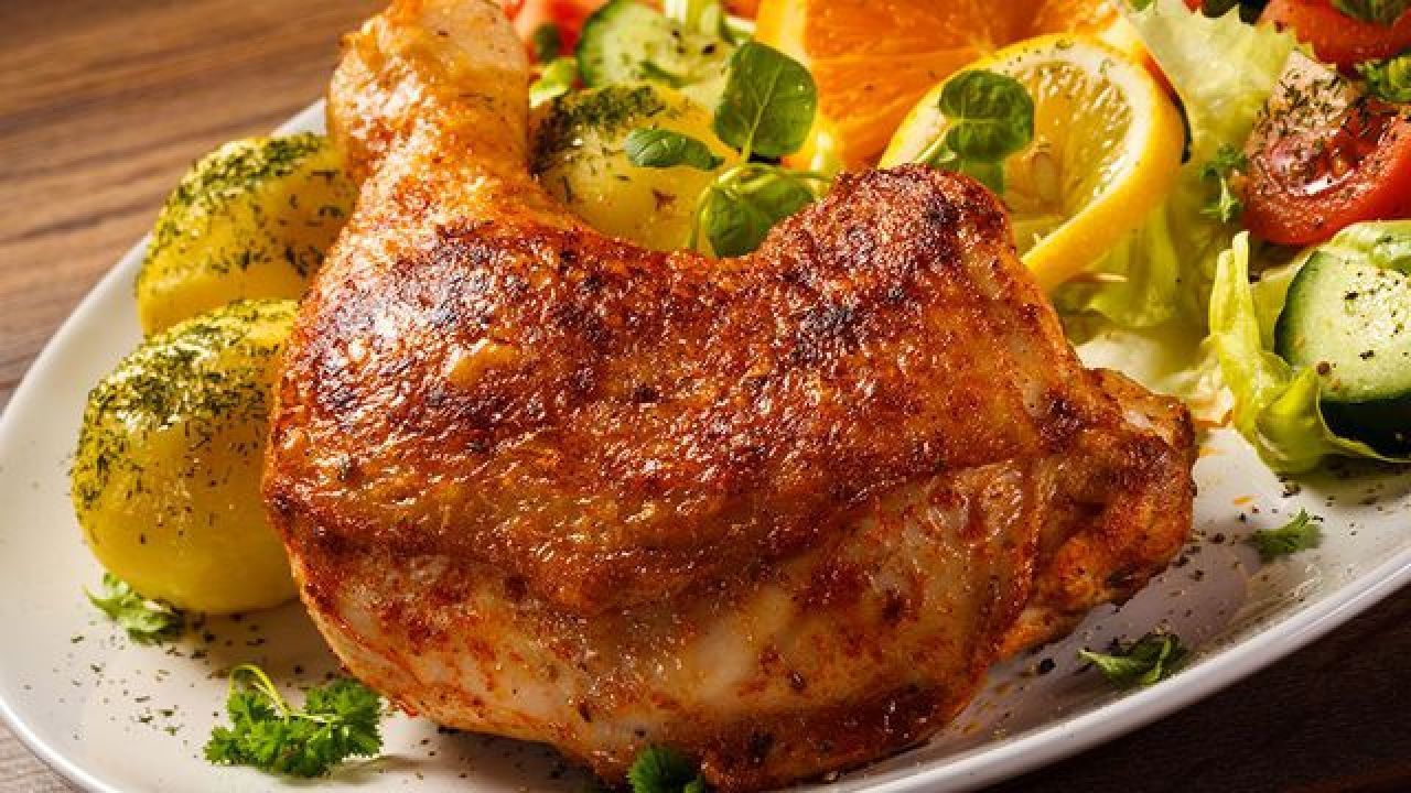 1/4 Grilled Chicken With Bread