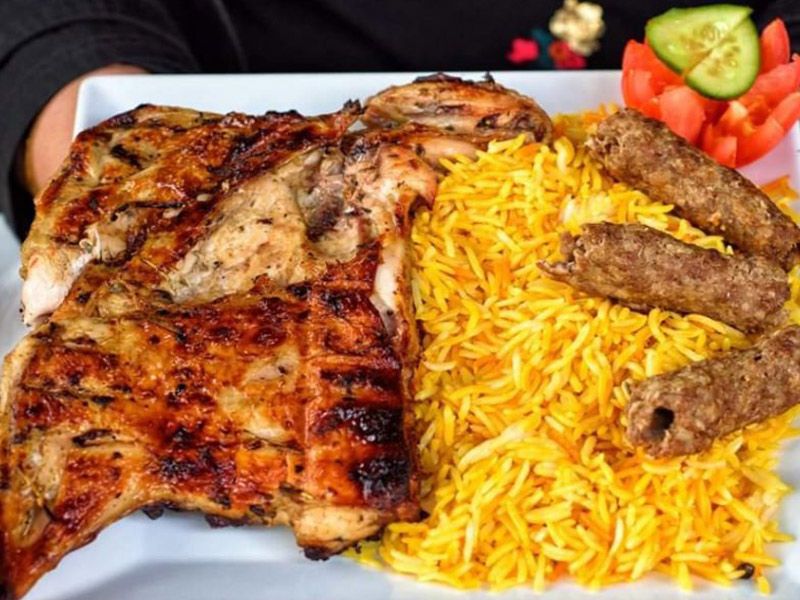 Quarter Grilled Mandi Chicken With 1/4 Kilo Kofta