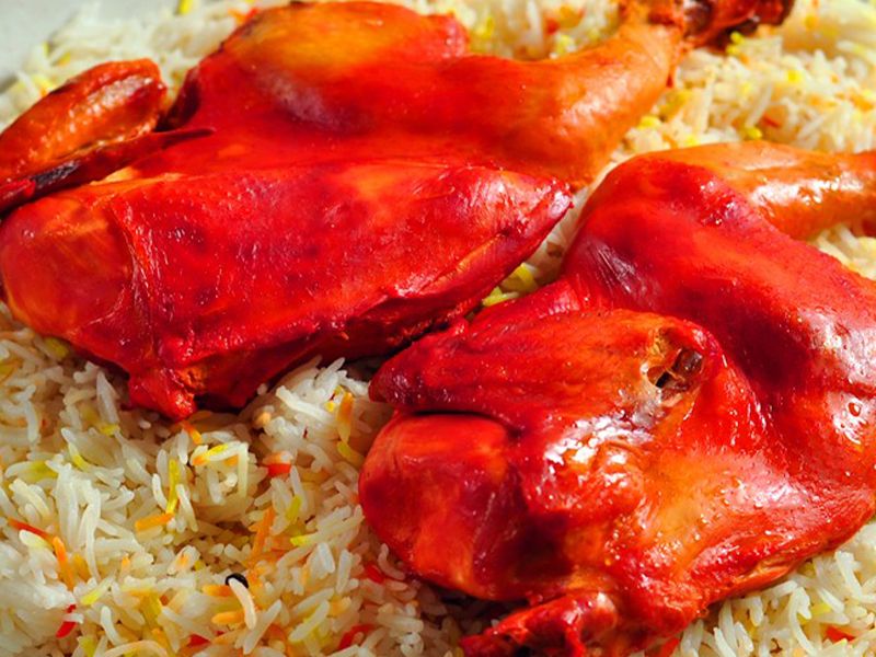 Quarter Chicken Mandi With Rice