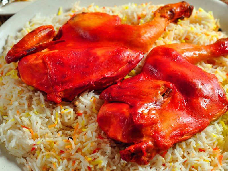 Quarter Chicken Mandi With Rice