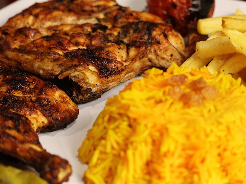 Quarter Chicken Meal With 3 Pieces Kofta Meal