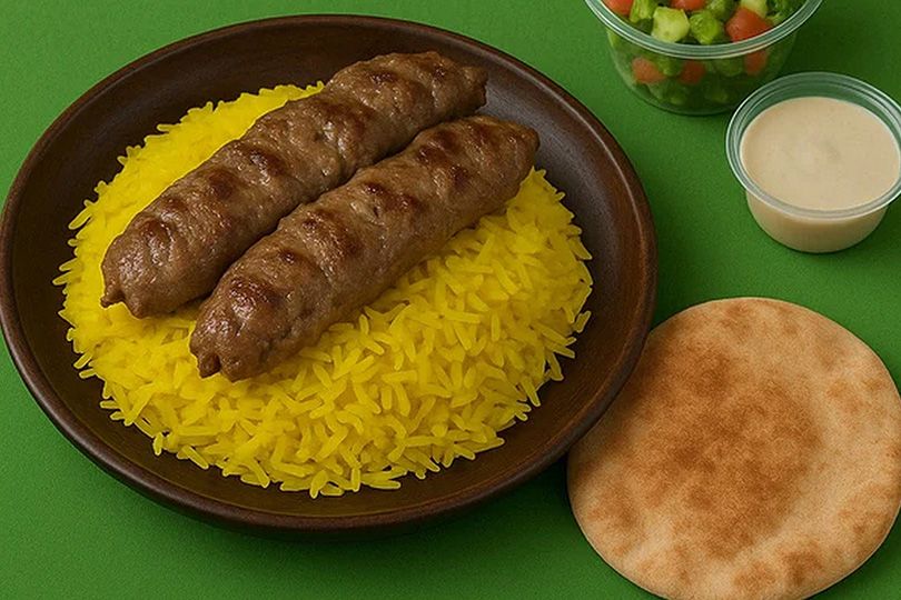 Quarter Kofta + Rice + Salads + Bread