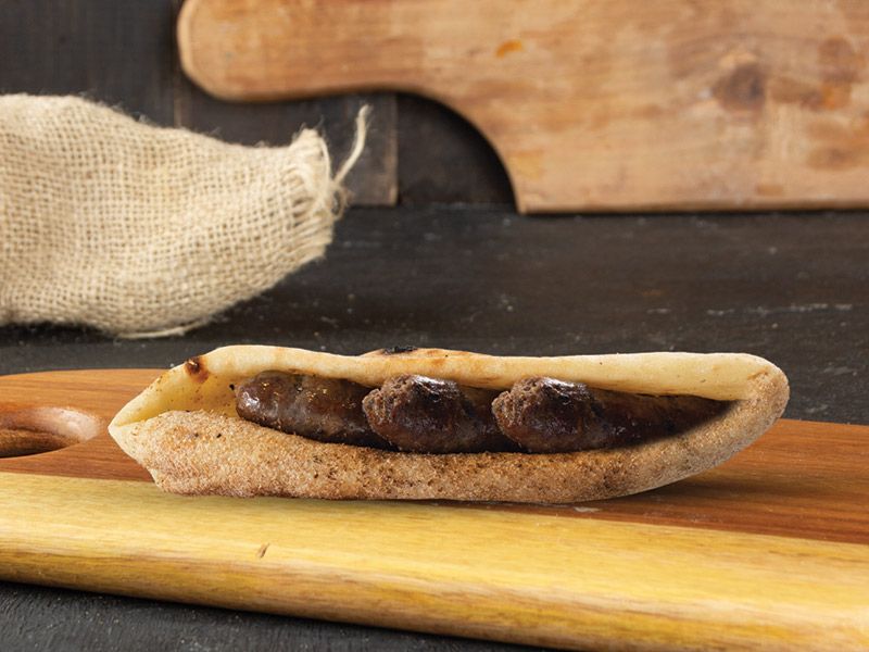 Oriental Sausage Sandwich Bran Bread