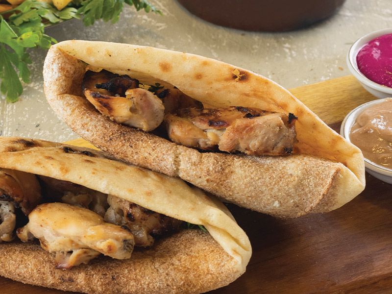 Shish Tawook Sandwich Bran Bread