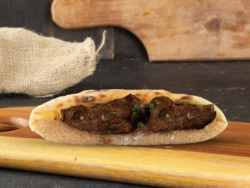 Kebab Sandwich Bran Bread