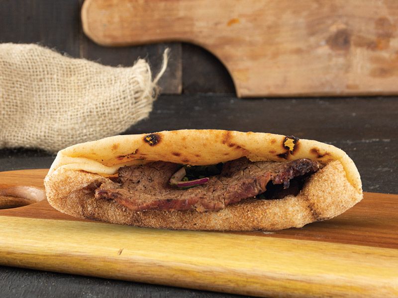 Grilled Meat Sandwich Bran Bread