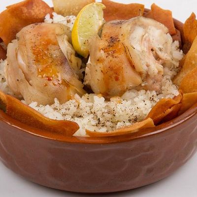 Knuckles casserole + rice