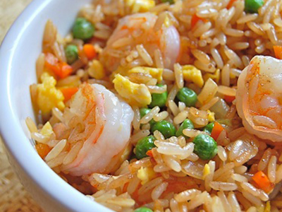 alexandrian rice with shrimp