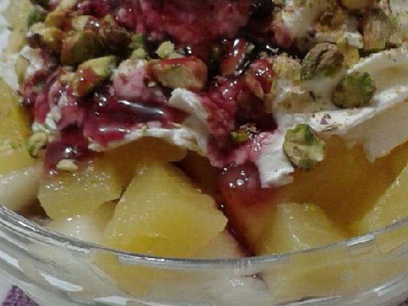 Rice Pudding with fruits